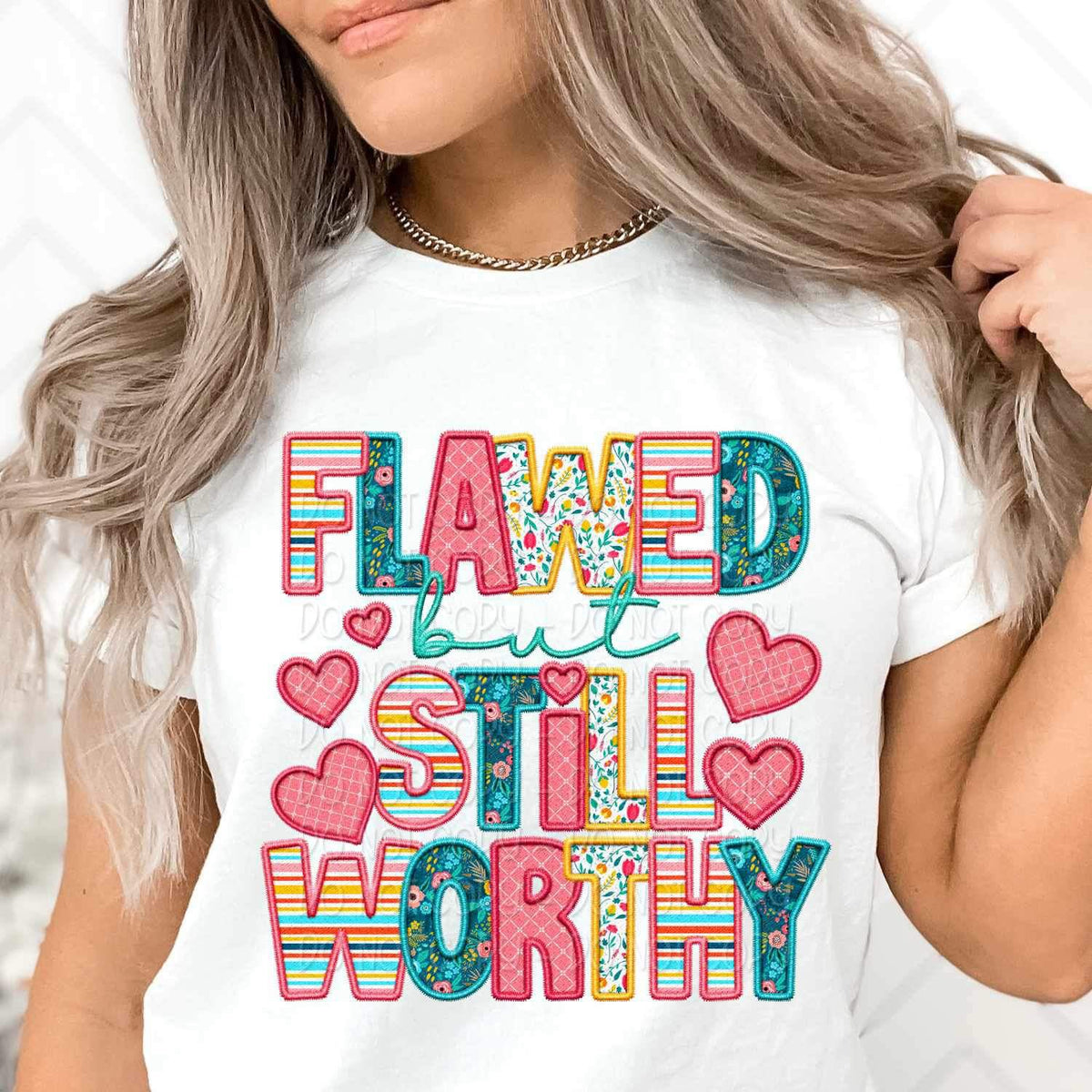 Flawed but still worthy spring pattern 23976 DTF transfer