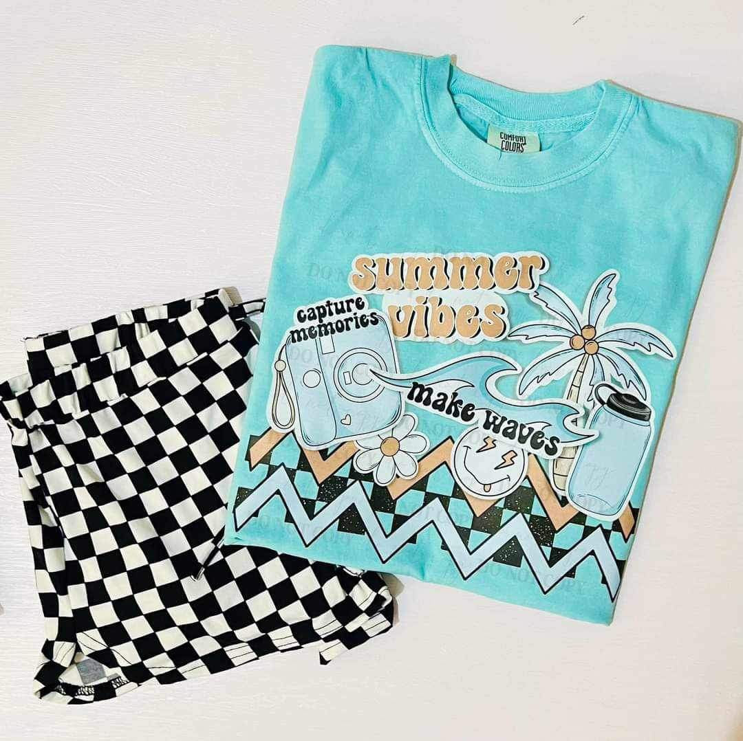 Summer vibes make waves (CSC) 23977 DTF transfer