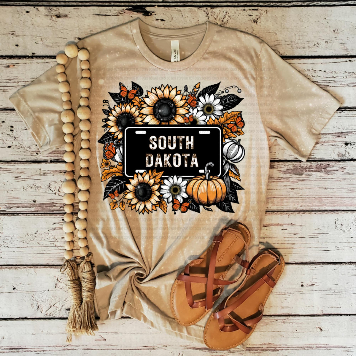 South Dakota fall license plate (REVEL) DTF Transfer