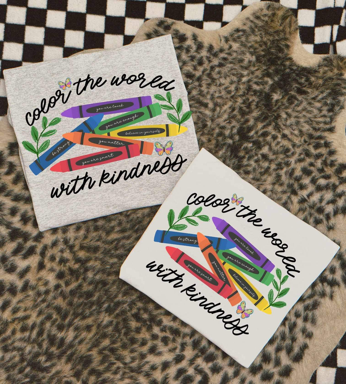 Color the world with kindness 23983 DTF transfer
