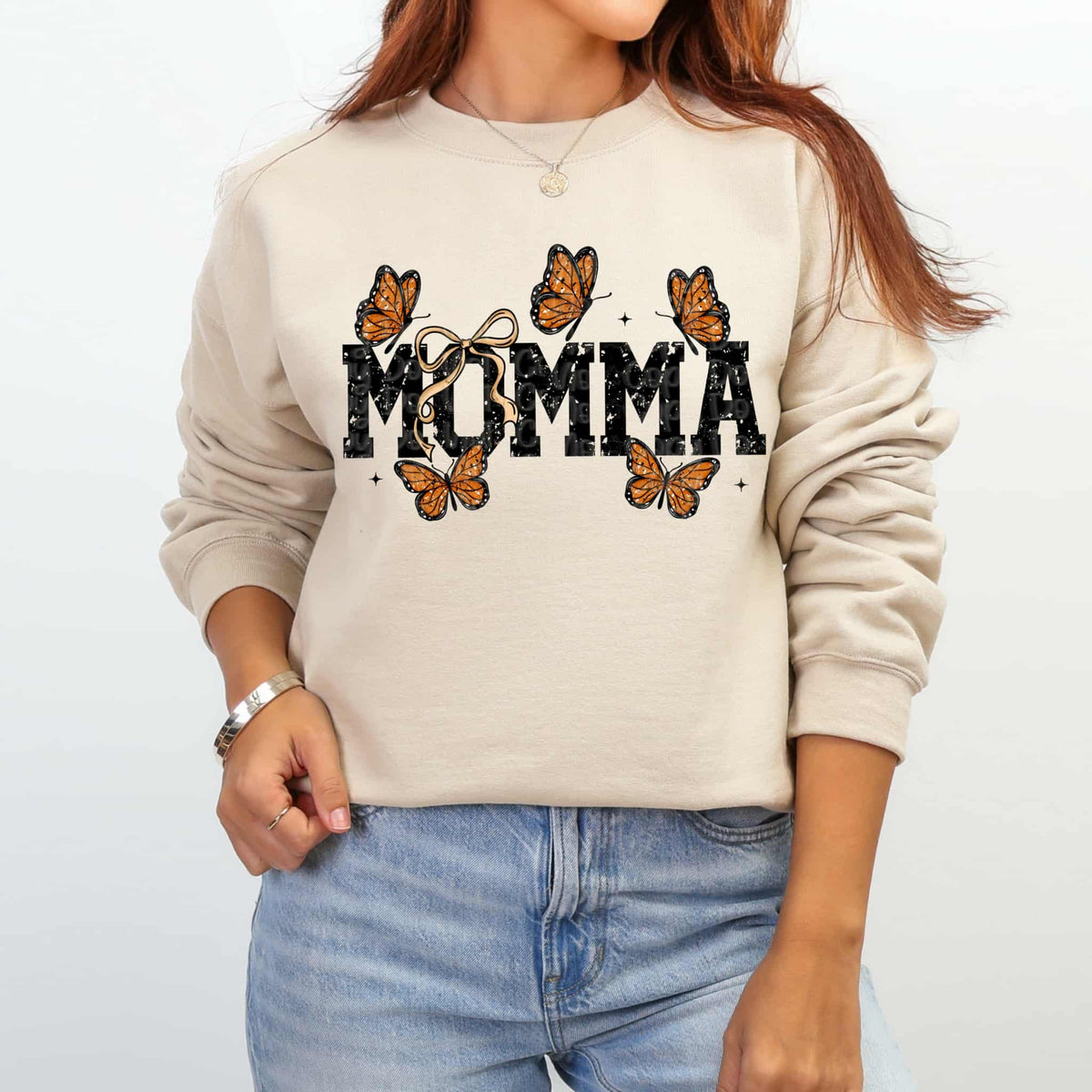 Momma with butterflies (virgo) DTF Transfer