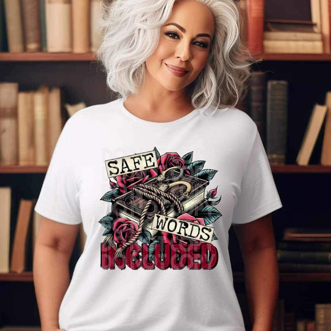 Safe words included 24022 DTF transfer