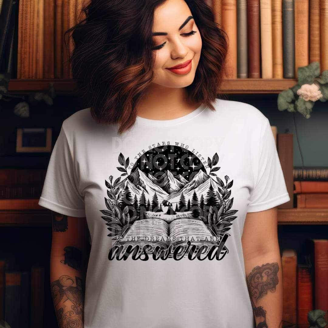 To the stars who listen & the dreams that are answered 24017 DTF transfer