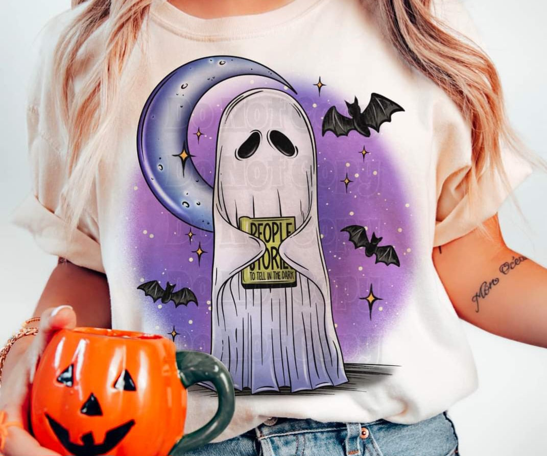 People stories to tell in the dark ghost (suprima) 33114 DTF transfer