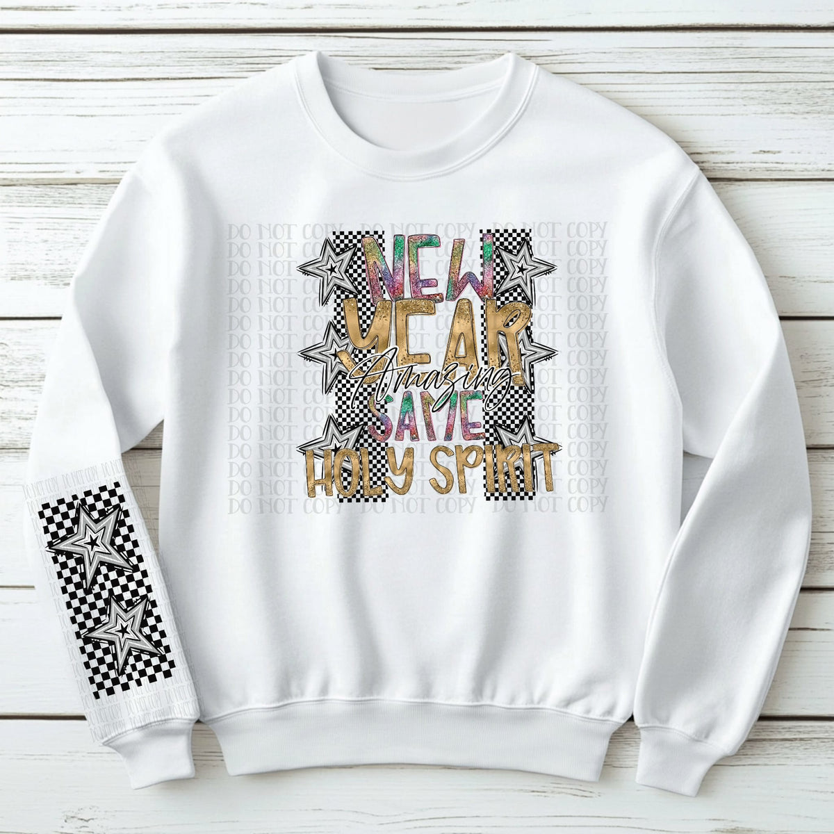 New year same Holy Spirit front only (SSD) DTF TRANSFER