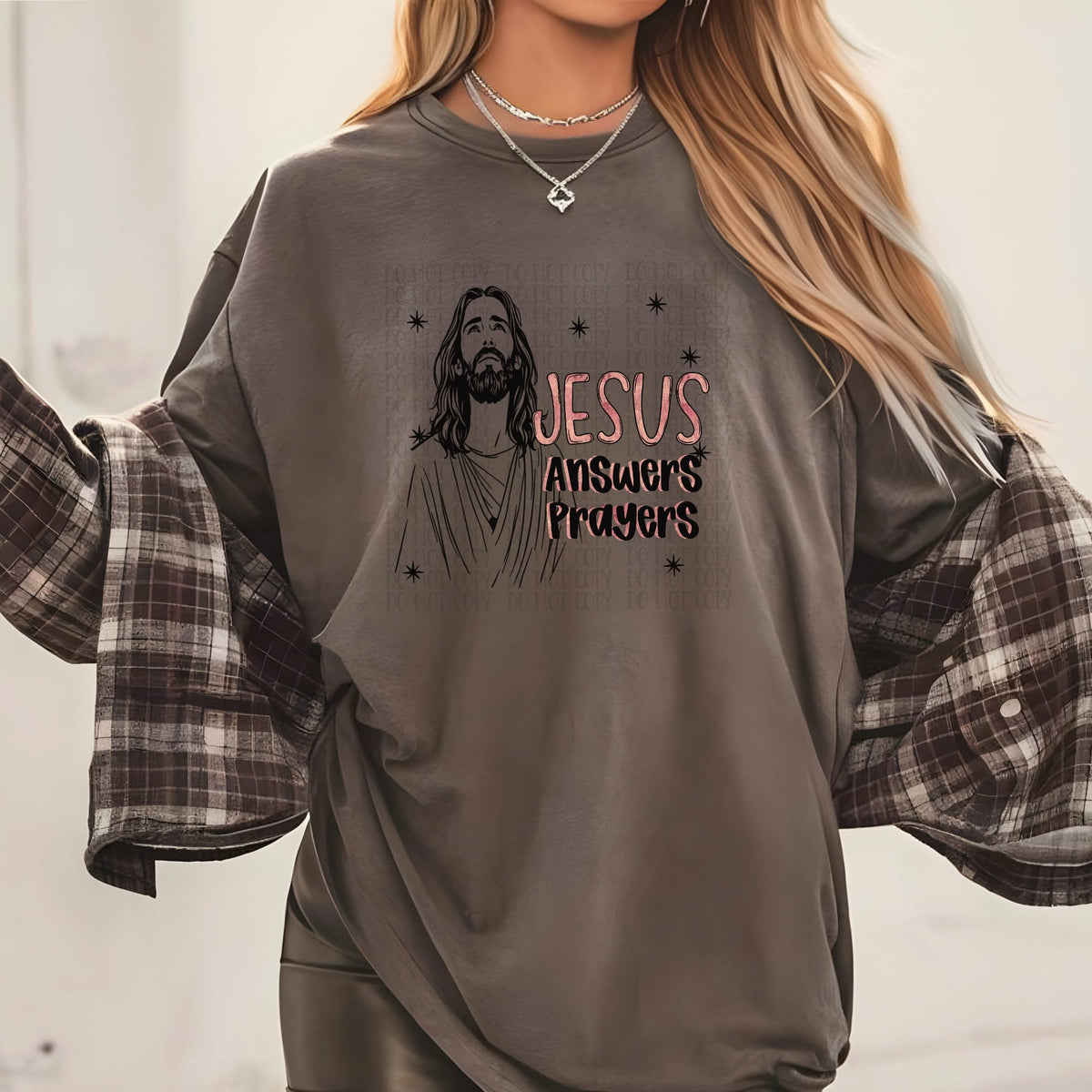 Jesus answers prayers (SSD) DTF TRANSFER