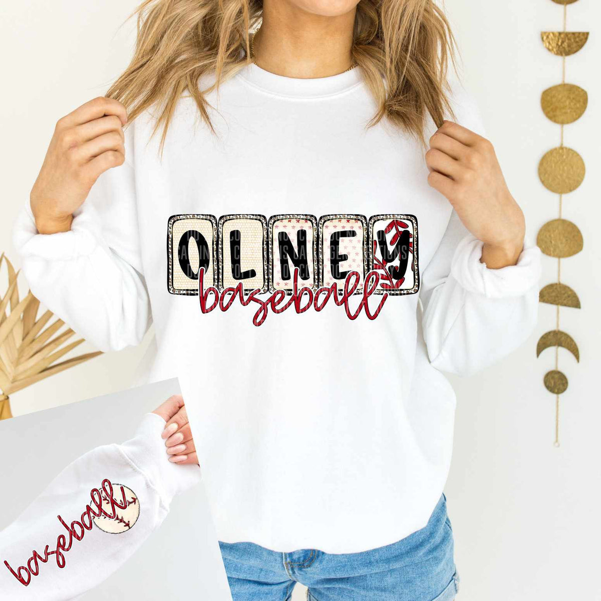 Olney Baseball FRONT (caplinger) 82546 DTF transfer