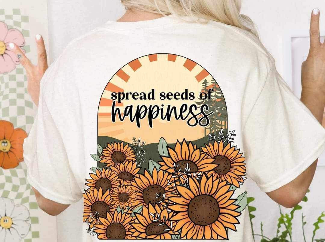 Spread seeds of happiness (woodlief) 24052 DTF transfer