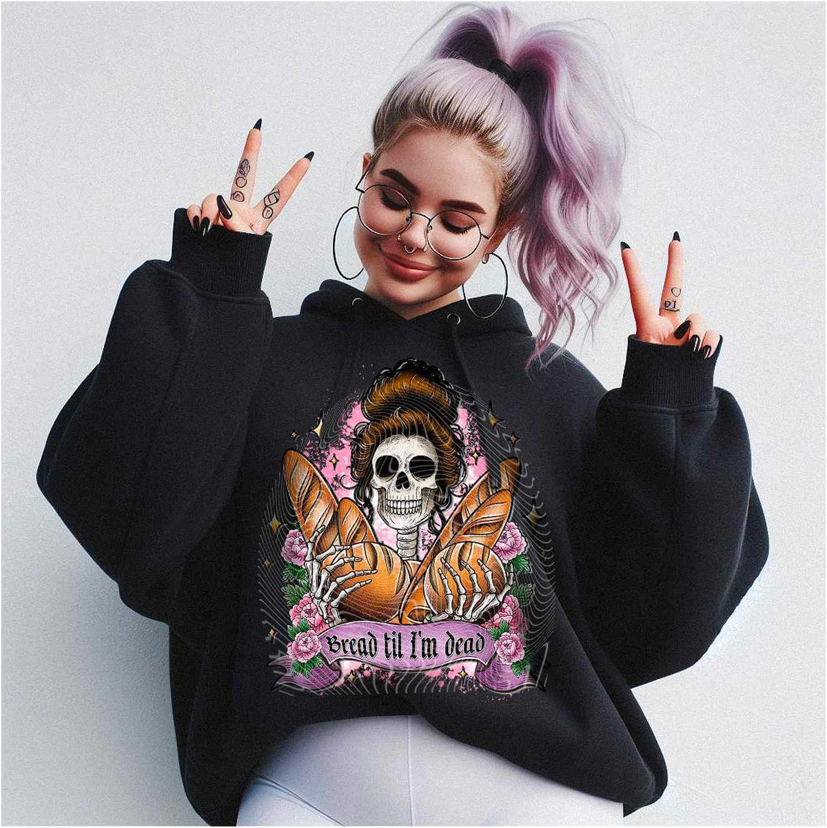 Bread til im dead skellie 24065 DTF transfer