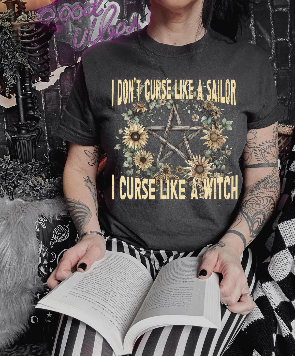 I don’t cuss like a sailor I curse like a witch (LYTTLE) 33140 DTF transfer