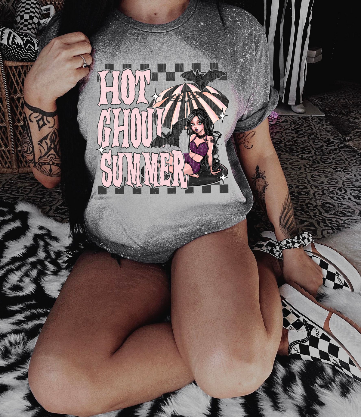 Hot ghoul summer pink font (LYTTLE) 33138 DTF transfer
