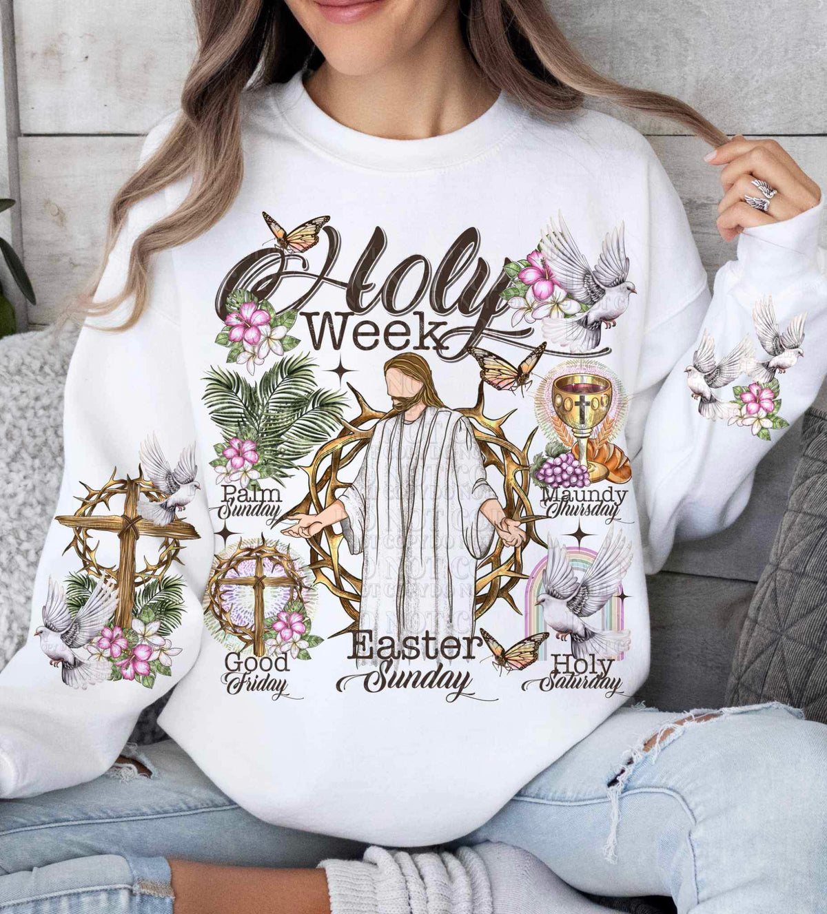 Holy week FRONT 24054 DTF transfer