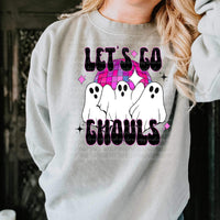 Lets go ghouls (three ghosts with disco ball) 9336 DTF TRANSFER