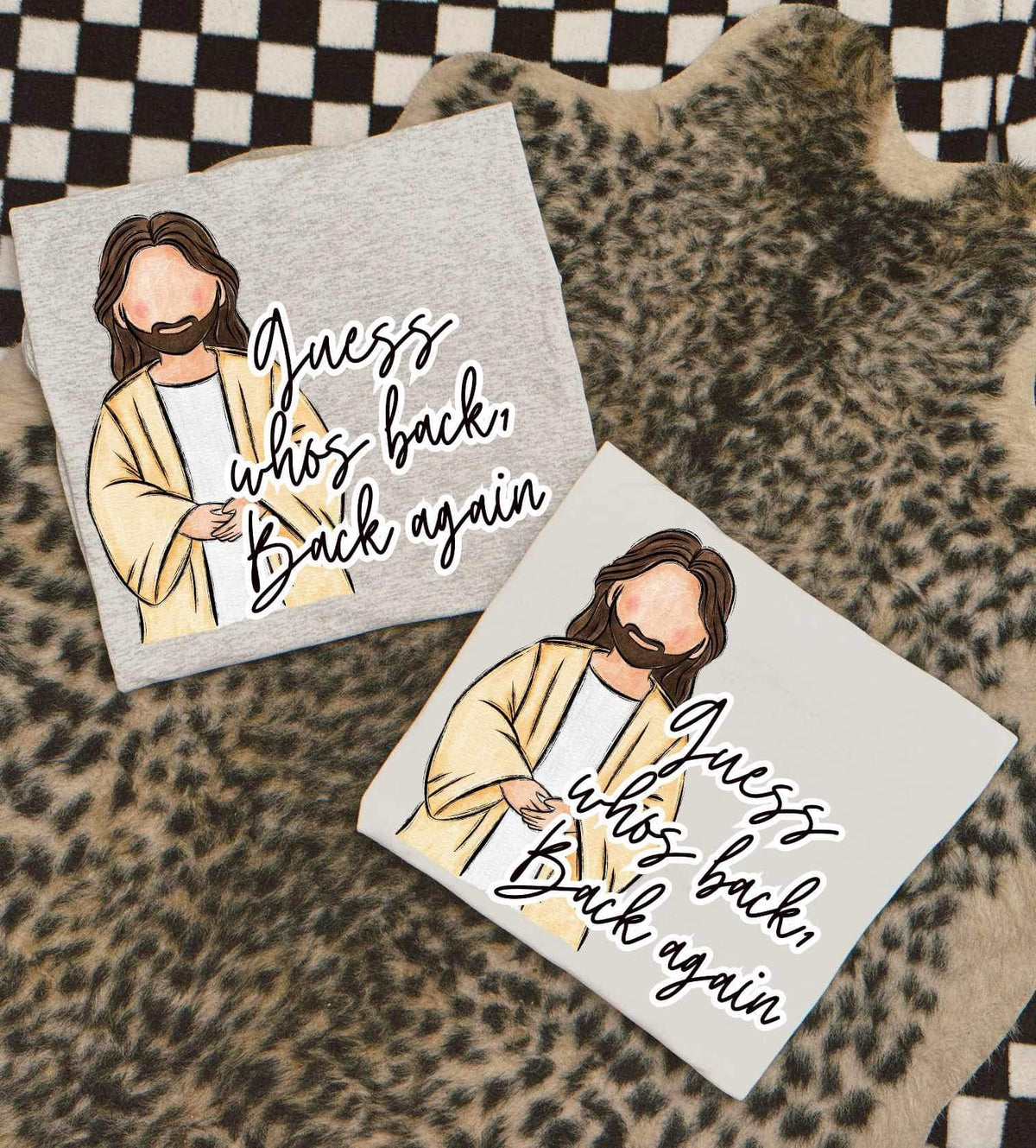 Guess whos back back again jesus 24078 DTF transfer