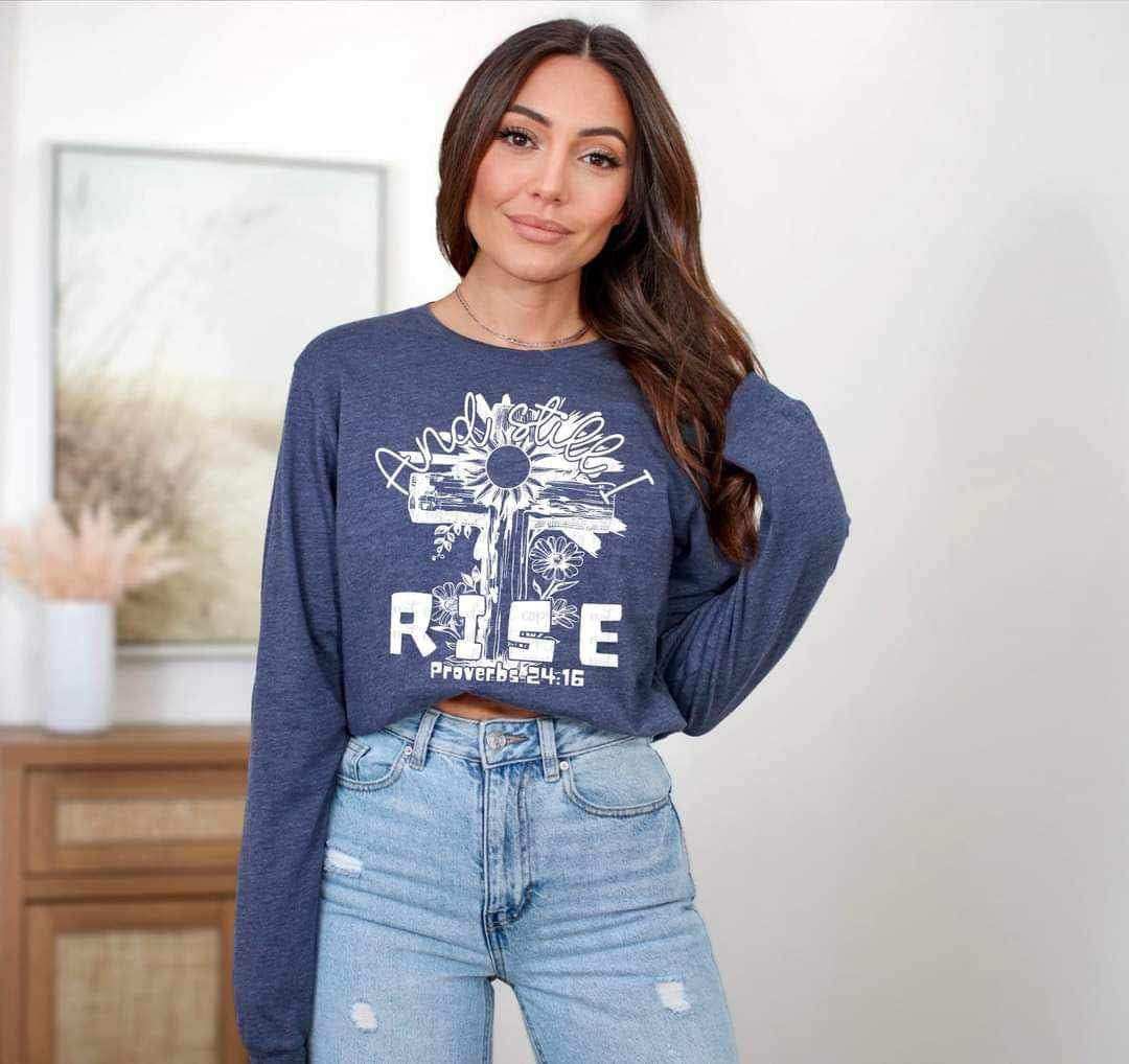 And still i rise cross WHITE 24089 DTF transfer