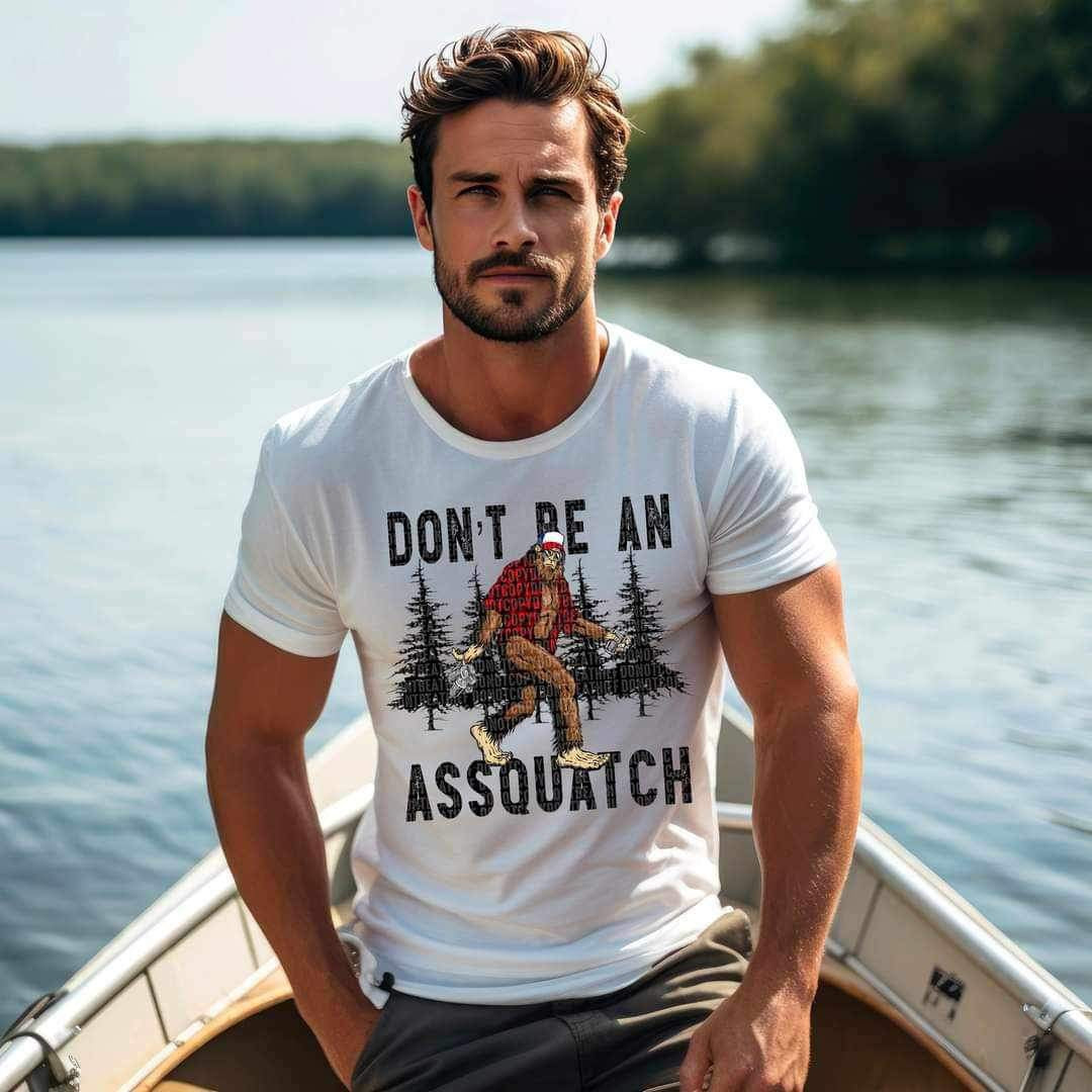 Dont be an assquatch (sasquatch walking with trees) 9287 DTF TRANSFERS
