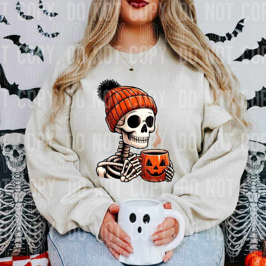 Skellie orange beanie (SBB) 52793 DTF transfer