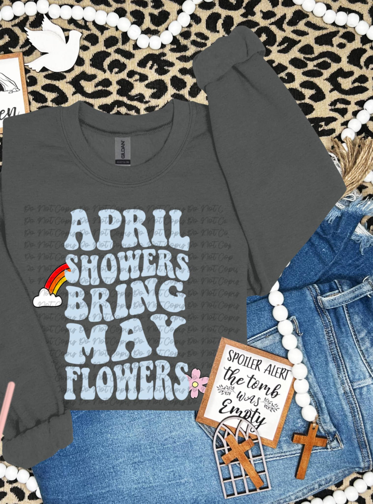 April showers bring may flowers 94633 DTF transfer