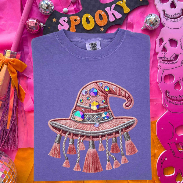 Boho witch hat 52830 DTF transfer