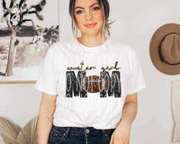 Water girl mom (glittery with football) 9362 DTF TRANSFER