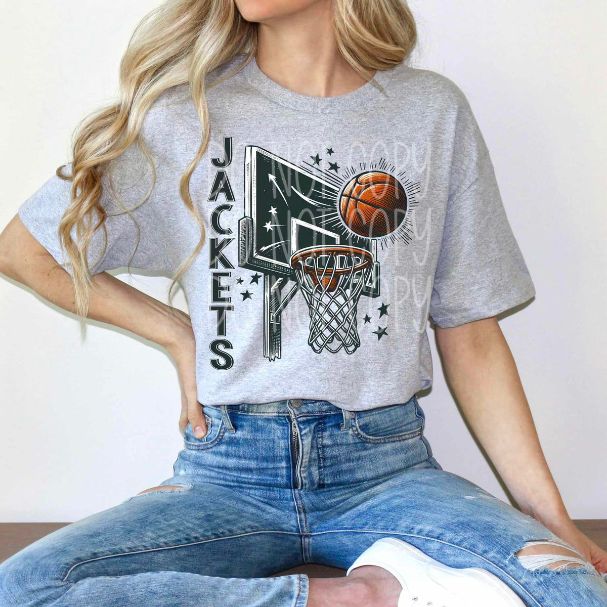 Jackets basketball hoop (PH) 65607 DTF transfer