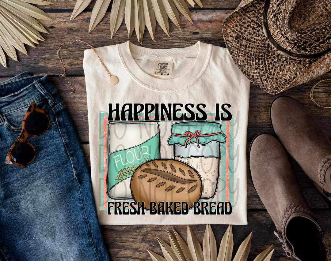 Happiness is fresh baked bread (FDCD) 24190 DTF transfer