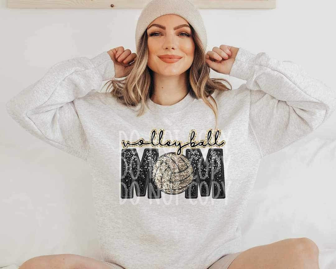 Volleyball mom (glittery) 9344 DTF TRANSFER