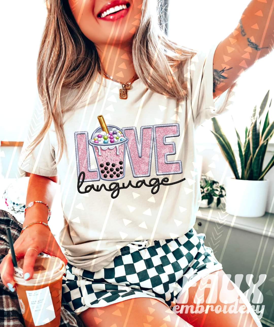 Love language boba 33300 DTF transfer
