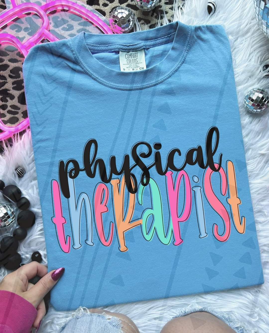 Physical therapist colorful 33378 DTF transfer