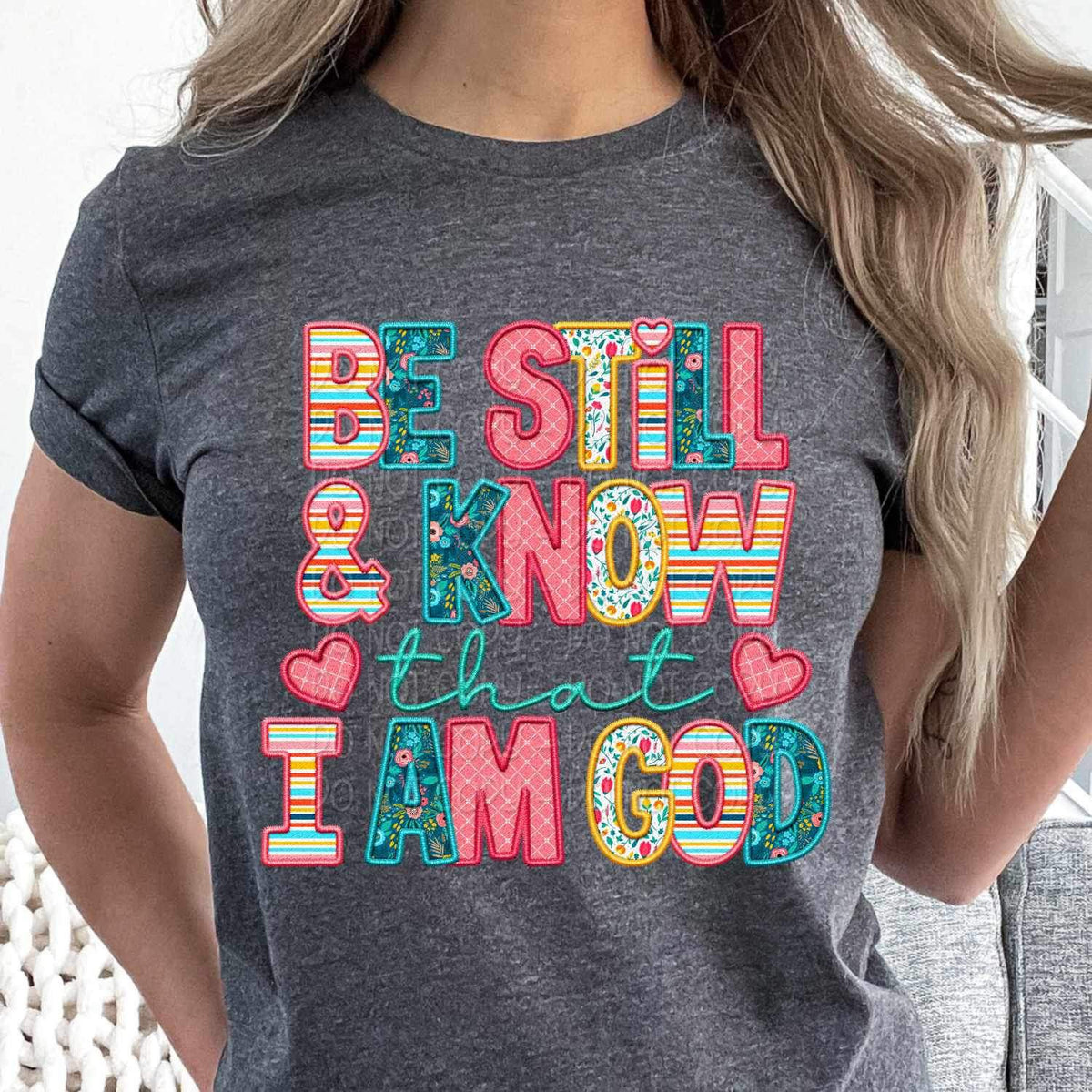 Be still & know that i am god spring pattern 24192 DTF transfer
