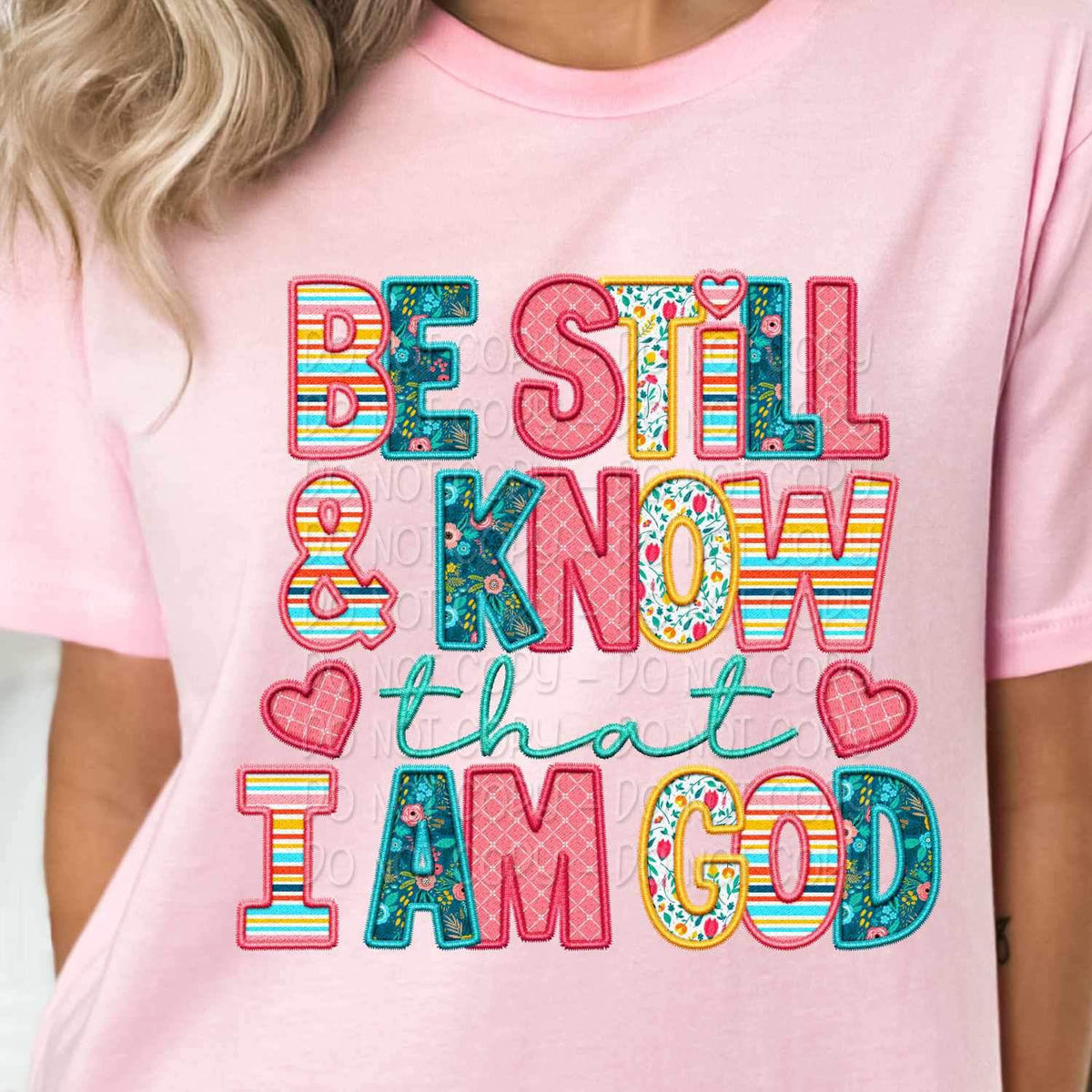 Be still & know that i am god spring pattern 24192 DTF transfer