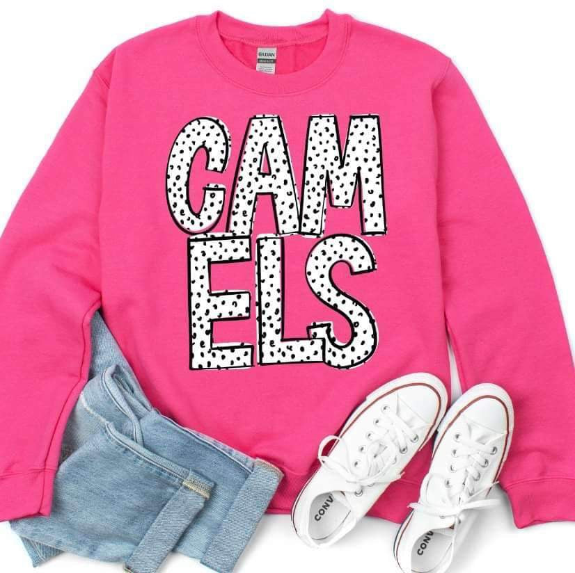 Camels dotted font 24202 DTF transfer