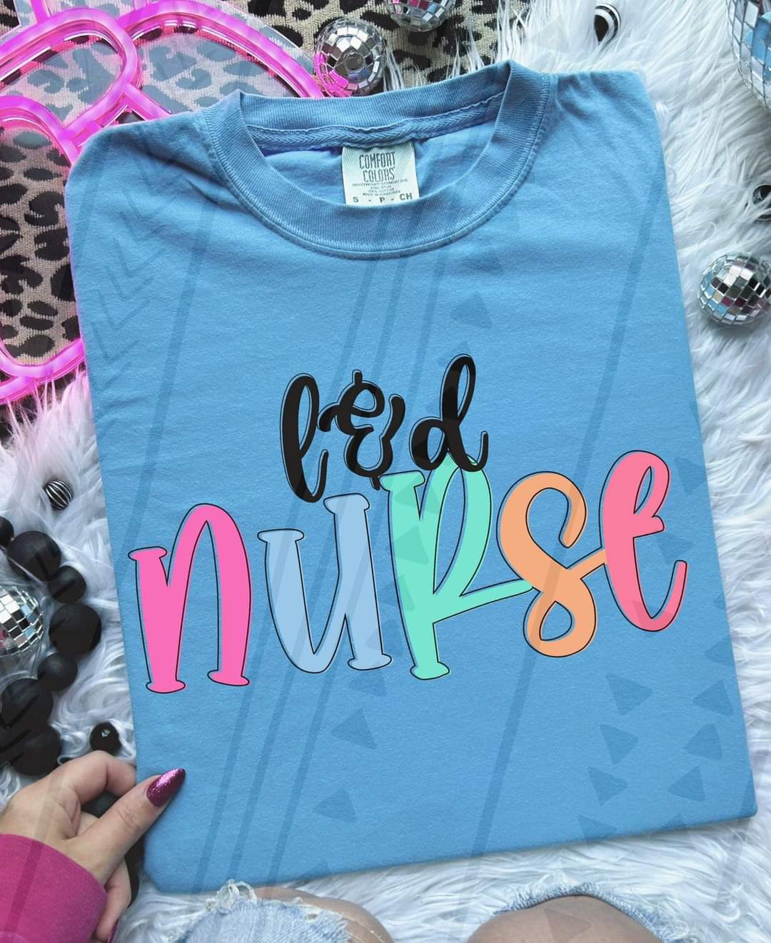 L&D nurse colorful 33371 DTF transfer