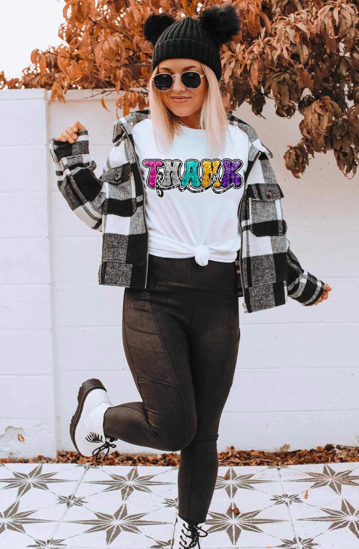 Thankful (sequin) 9414 DTF TRANSFERS