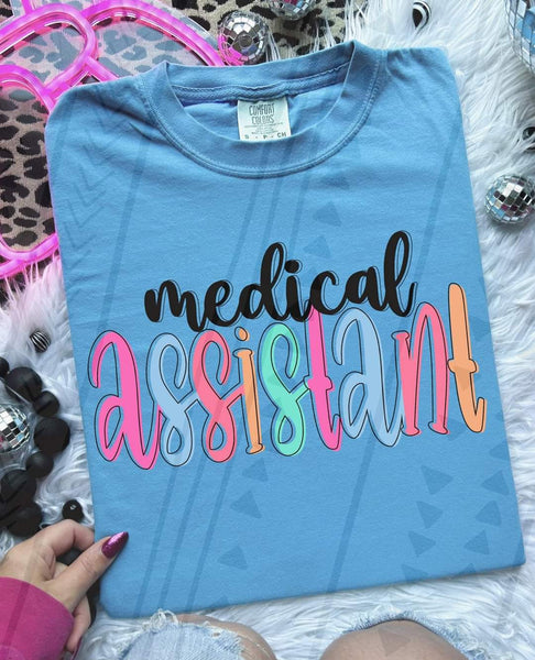 Medical assistant colorful 33362 DTF transfer