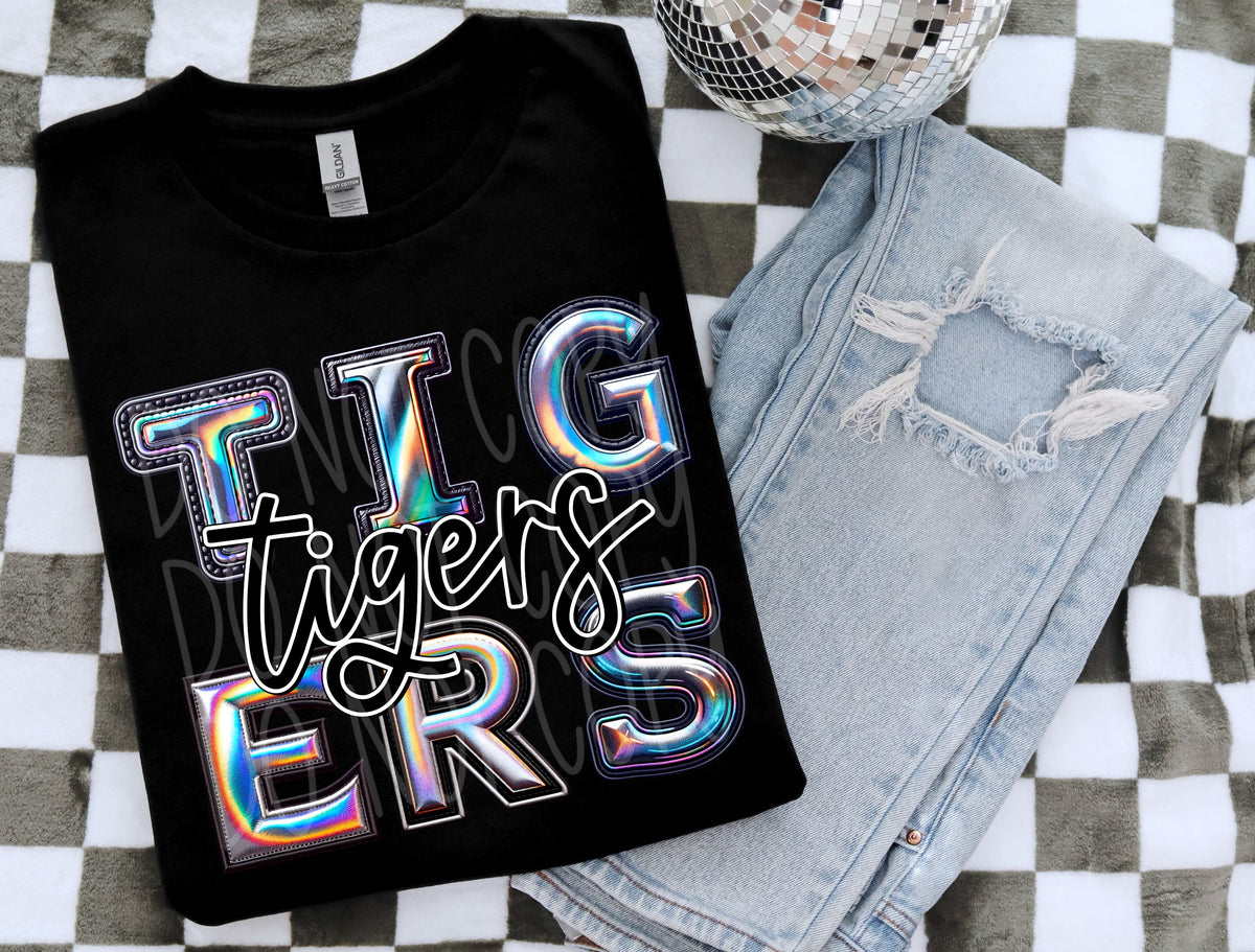 Tigers holographic 45209 DTF transfers
