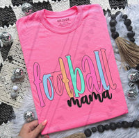 Football mama colorful 33381 DTF transfer