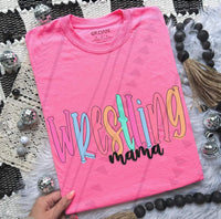 Wrestling mama colorful 33379 DTF transfer