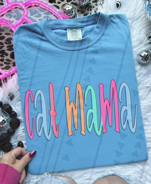 Cat mama colorful 33400 DTF transfer