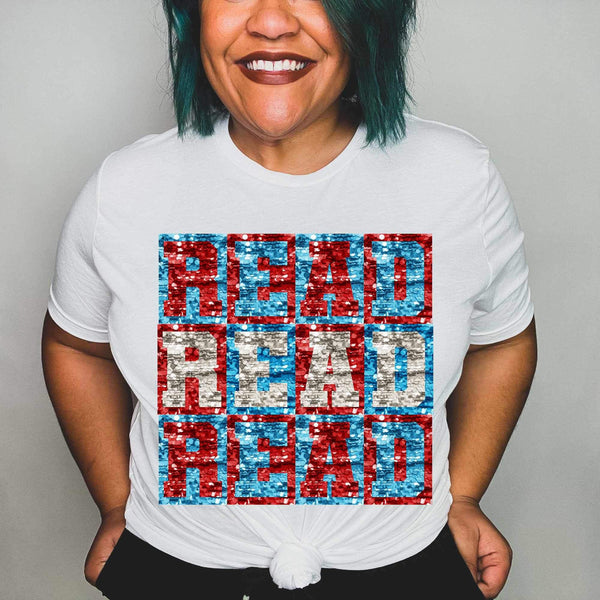 Read block letters stacked (CITY) 24242 DTF transfer