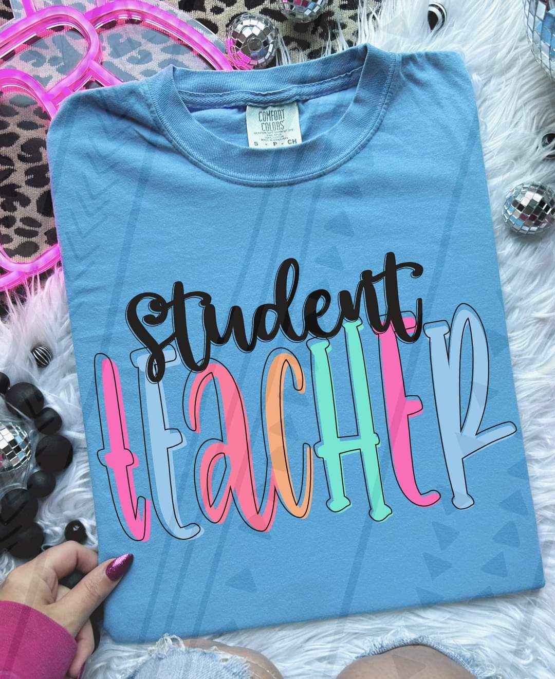 Student teacher colorful 33352 DTF transfer