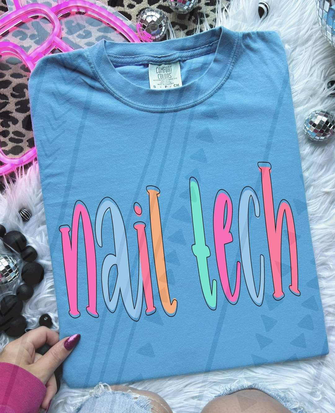 Nail tech colorful 33350 DTF transfer