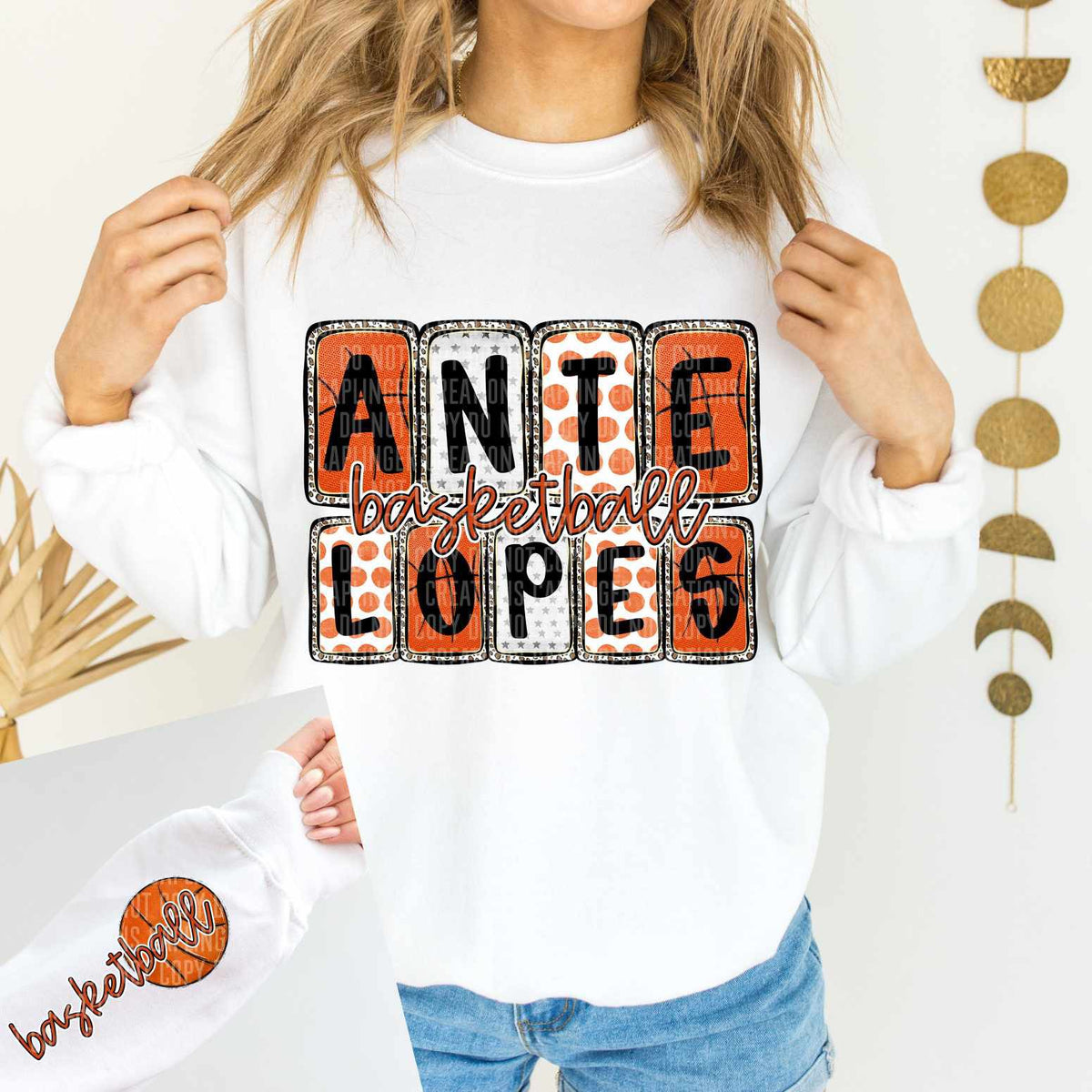 Antelopes Basketball FRONT (Caplinger) 82879 DTF transfer