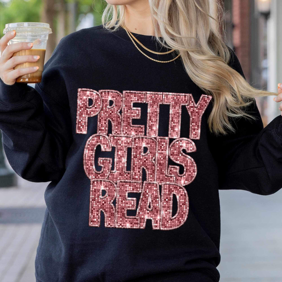 Pretty girls read sequin (CITY) 24255 DTF transfer