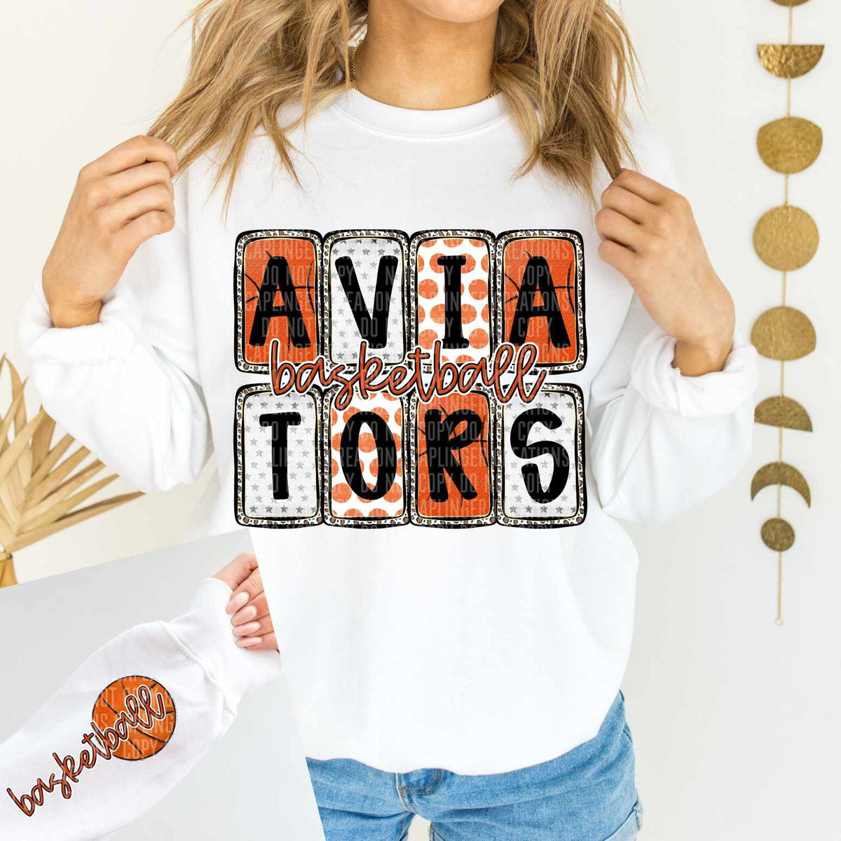 Aviators Basketball FRONT (Caplinger) 82878 DTF transfer