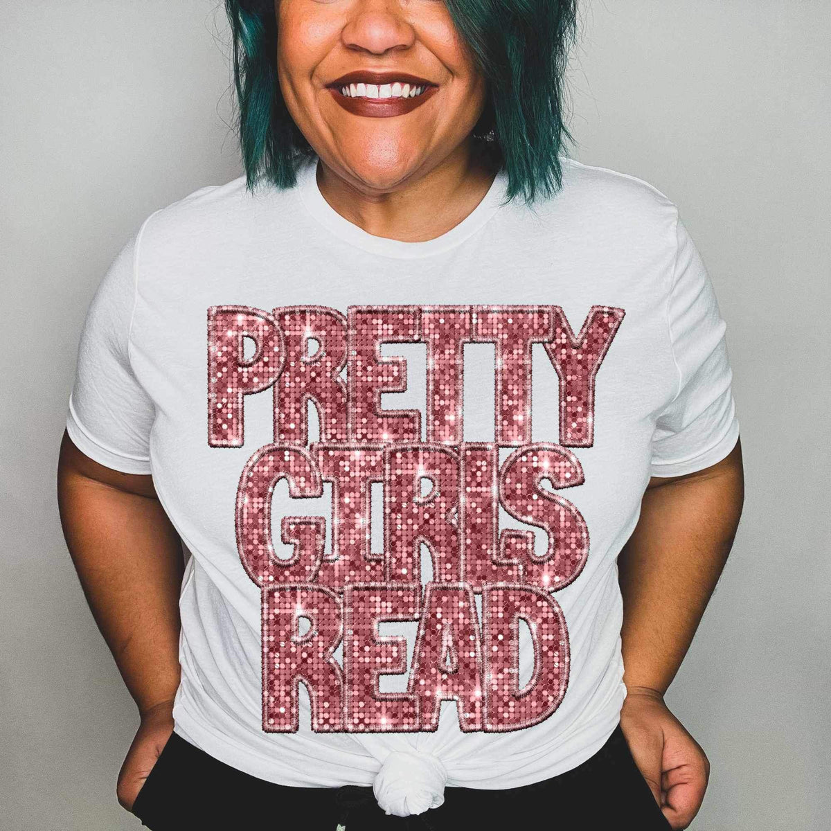 Pretty girls read sequin (CITY) 24255 DTF transfer