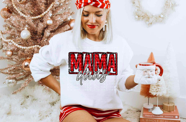 Mama claus (red sequin) 9383 DTF TRANSFERS