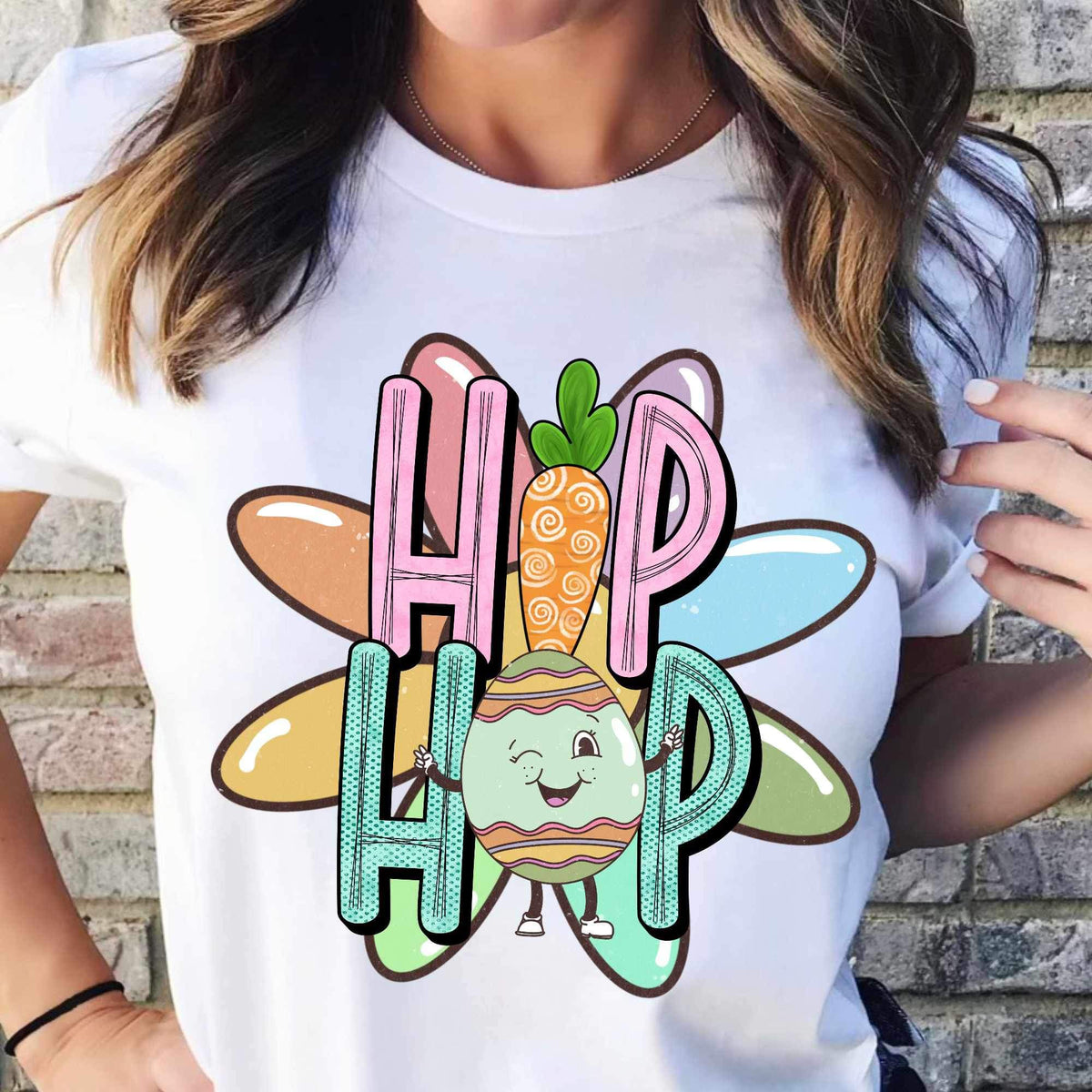 Hip hop carrot and egg (CITY) 24221 DTF transfer