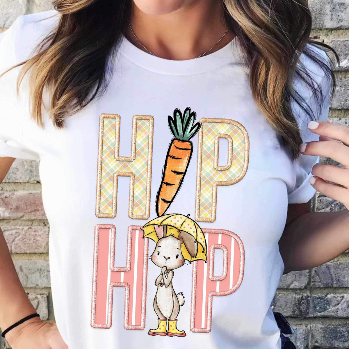 Hip hop carrot and bunny (CITY) 24218 DTF transfer