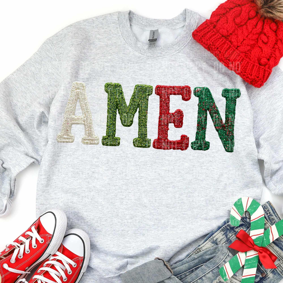 Amen Christmas Colors (SBB) DTF transfer